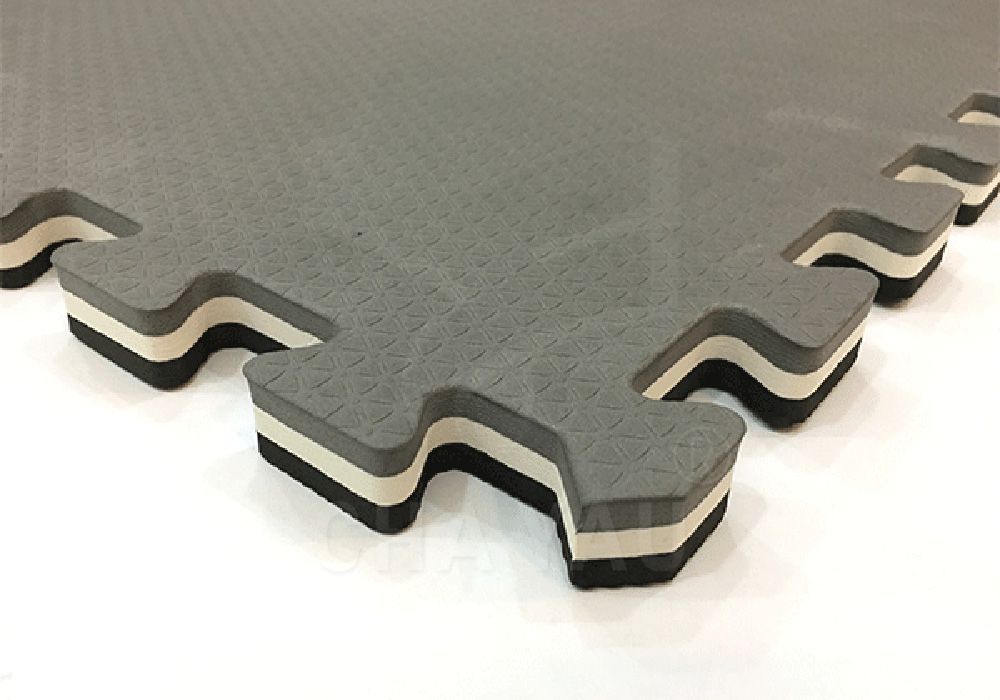 三層運動墊-灰/黑